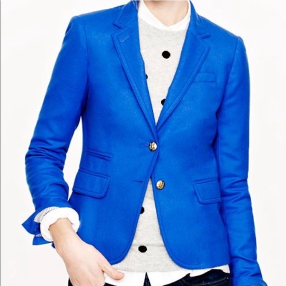J. Crew Jackets & Blazers - J. Crew Wool Schoolboy Blazer in Festival Blue